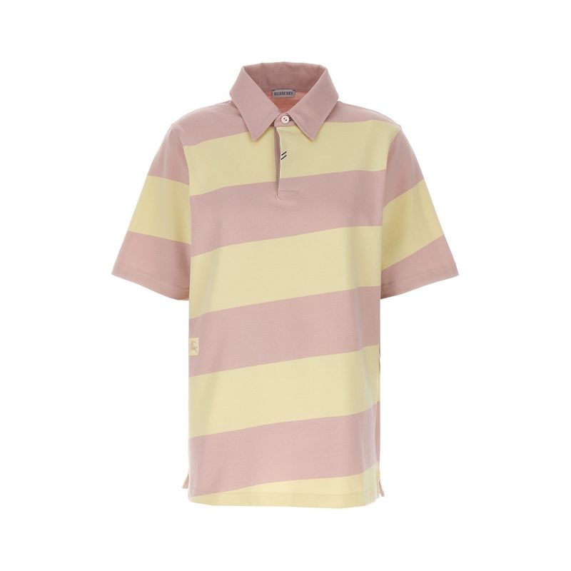 Burberry Logo Striped Polo Shirt